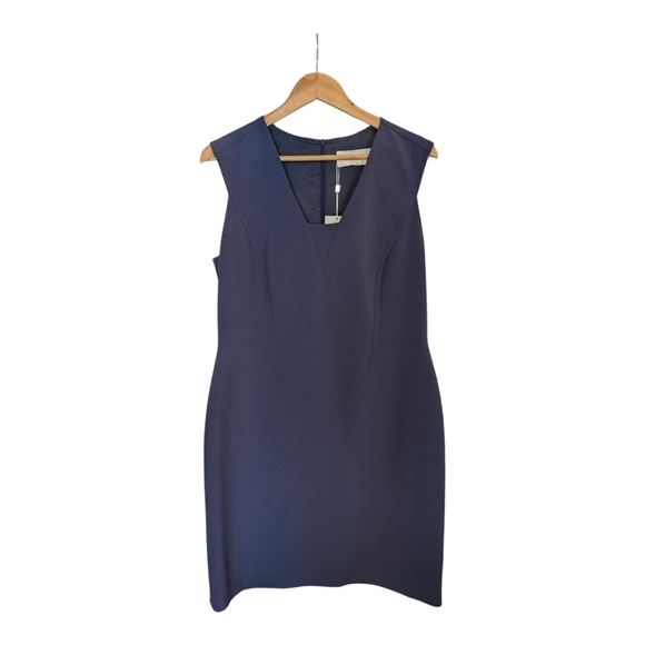 Hugo Boss Dresses & Skirts - ⭐️NWT - BOSS by HUGO BOSS - Elegant Navy Blue Sleeveless Dress - Size 10